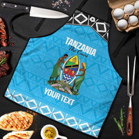 Custom Tanzania Cricket Apron Go Cows Sporty African Pattern - Wonder Print Shop