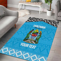 Custom Tanzania Cricket Area Rug Go Cows Sporty African Pattern - Wonder Print Shop
