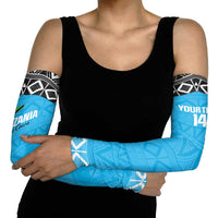 Custom Tanzania Cricket Arm Sleeves Go Cows Sporty African Pattern - Wonder Print Shop
