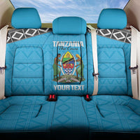 Custom Tanzania Cricket Back Car Seat Cover Go Cows Sporty African Pattern - Wonder Print Shop