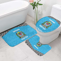 Custom Tanzania Cricket Bathroom Set Go Cows Sporty African Pattern - Wonder Print Shop