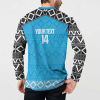 Custom Tanzania Cricket Button Sweatshirt Go Cows Sporty African Pattern - Wonder Print Shop