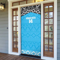 Custom Tanzania Cricket Door Cover Go Cows Sporty African Pattern - Wonder Print Shop