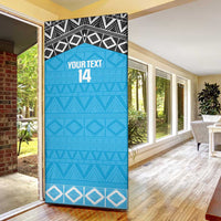 Custom Tanzania Cricket Door Cover Go Cows Sporty African Pattern - Wonder Print Shop