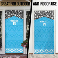 Custom Tanzania Cricket Door Cover Go Cows Sporty African Pattern - Wonder Print Shop
