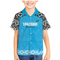 Custom Tanzania Cricket Family Matching Mermaid Dress and Hawaiian Shirt Go Cows Sporty African Pattern - Wonder Print Shop