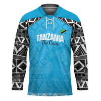 Custom Tanzania Cricket Hockey Jersey Go Cows Sporty African Pattern - Wonder Print Shop