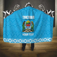 Custom Tanzania Cricket Hooded Blanket Go Cows Sporty African Pattern - Wonder Print Shop