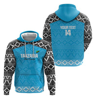 Custom Tanzania Cricket Hoodie Go Cows Sporty African Pattern - Wonder Print Shop