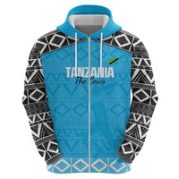 Custom Tanzania Cricket Hoodie Go Cows Sporty African Pattern - Wonder Print Shop