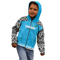 Custom Tanzania Cricket Kid Hoodie Go Cows Sporty African Pattern - Wonder Print Shop