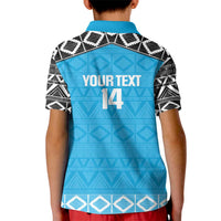 Custom Tanzania Cricket Kid Polo Shirt Go Cows Sporty African Pattern - Wonder Print Shop