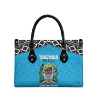 Custom Tanzania Cricket Leather Bag Go Cows Sporty African Pattern - Wonder Print Shop