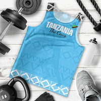 Custom Tanzania Cricket Men Tank Top Go Cows Sporty African Pattern - Wonder Print Shop