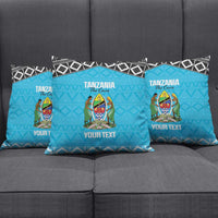 Custom Tanzania Cricket Pillow Cover Go Cows Sporty African Pattern - Wonder Print Shop