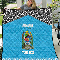 Custom Tanzania Cricket Quilt Go Cows Sporty African Pattern - Wonder Print Shop