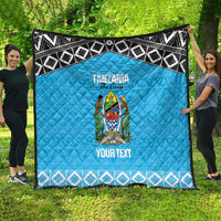 Custom Tanzania Cricket Quilt Go Cows Sporty African Pattern - Wonder Print Shop