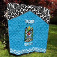 Custom Tanzania Cricket Quilt Go Cows Sporty African Pattern - Wonder Print Shop