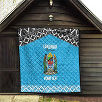 Custom Tanzania Cricket Quilt Go Cows Sporty African Pattern - Wonder Print Shop