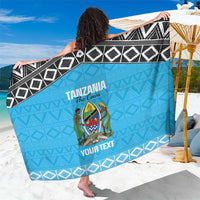 Custom Tanzania Cricket Sarong Go Cows Sporty African Pattern - Wonder Print Shop