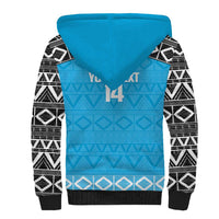 Custom Tanzania Cricket Sherpa Hoodie Go Cows Sporty African Pattern - Wonder Print Shop
