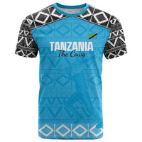 Custom Tanzania Cricket T Shirt Go Cows Sporty African Pattern - Wonder Print Shop