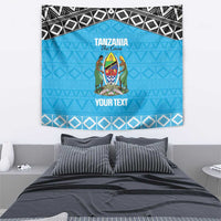 Custom Tanzania Cricket Tapestry Go Cows Sporty African Pattern - Wonder Print Shop