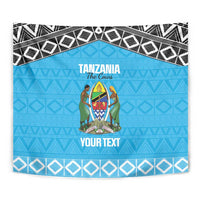 Custom Tanzania Cricket Tapestry Go Cows Sporty African Pattern - Wonder Print Shop