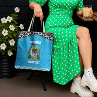 Custom Tanzania Cricket Tote Bag Go Cows Sporty African Pattern - Wonder Print Shop