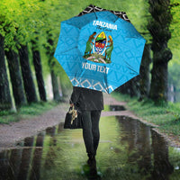 Custom Tanzania Cricket Umbrella Go Cows Sporty African Pattern - Wonder Print Shop