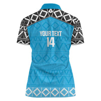 Custom Tanzania Cricket Women Polo Shirt Go Cows Sporty African Pattern - Wonder Print Shop