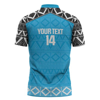 Custom Tanzania Cricket Zipper Polo Shirt Go Cows Sporty African Pattern - Wonder Print Shop