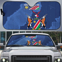 Custom Namibia Cricket Auto Sun Shade Go Eagles Est 1992 - Wonder Print Shop