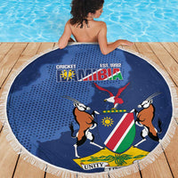 Custom Namibia Cricket Beach Blanket Go Eagles Est 1992 - Wonder Print Shop