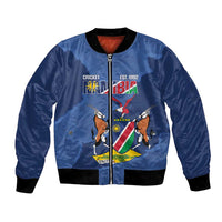 Custom Namibia Cricket Bomber Jacket Go Eagles Est 1992 - Wonder Print Shop