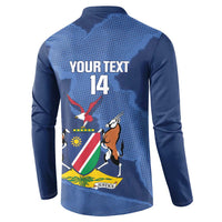 Custom Namibia Cricket Button Sweatshirt Go Eagles Est 1992 - Wonder Print Shop