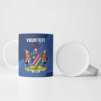 Custom Namibia Cricket Ceramic Mug Go Eagles Est 1992 - Wonder Print Shop