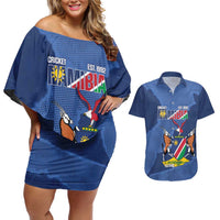 Custom Namibia Cricket Couples Matching Off Shoulder Short Dress and Hawaiian Shirt Go Eagles Est 1992 - Wonder Print Shop