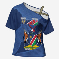Custom Namibia Cricket Cross Shoulder Shirt Go Eagles Est 1992 - Wonder Print Shop
