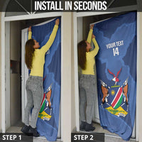 Custom Namibia Cricket Door Cover Go Eagles Est 1992 - Wonder Print Shop