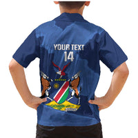 Custom Namibia Cricket Family Matching Mermaid Dress and Hawaiian Shirt Go Eagles Est 1992 - Wonder Print Shop