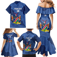 Custom Namibia Cricket Family Matching Mermaid Dress and Hawaiian Shirt Go Eagles Est 1992 - Wonder Print Shop