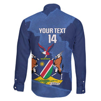 Custom Namibia Cricket Family Matching Puletasi and Hawaiian Shirt Go Eagles Est 1992 - Wonder Print Shop