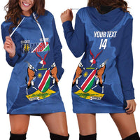 Custom Namibia Cricket Hoodie Dress Go Eagles Est 1992 - Wonder Print Shop