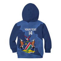 Custom Namibia Cricket Kid Hoodie Go Eagles Est 1992 - Wonder Print Shop
