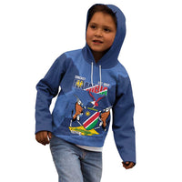 Custom Namibia Cricket Kid Hoodie Go Eagles Est 1992 - Wonder Print Shop