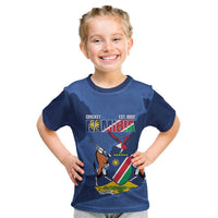 Custom Namibia Cricket Kid T Shirt Go Eagles Est 1992 - Wonder Print Shop