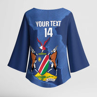 Custom Namibia Cricket Kimono Sleeve Blouse Go Eagles Est 1992 - Wonder Print Shop