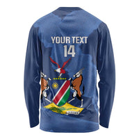 Custom Namibia Cricket Long Sleeve Shirt Go Eagles Est 1992 - Wonder Print Shop