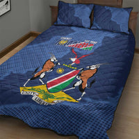 Custom Namibia Cricket Quilt Bed Set Go Eagles Est 1992 - Wonder Print Shop